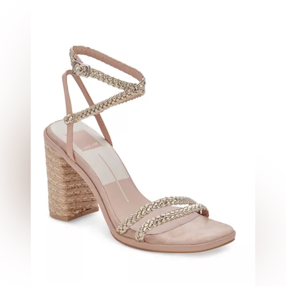 Dolce Vita  Oro Ankle Strap High Heel Sandals Light Gold